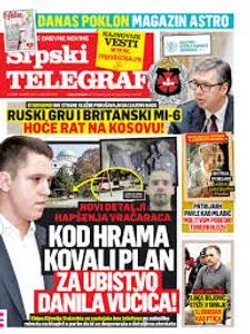 Srpski telegraf – naslovna strana